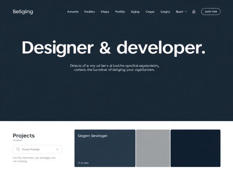 Personal portfolio website preview